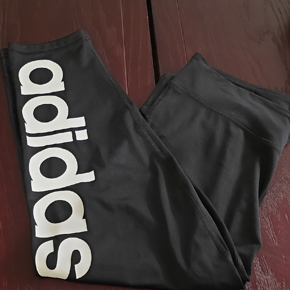 Adidas Black and White Leggings